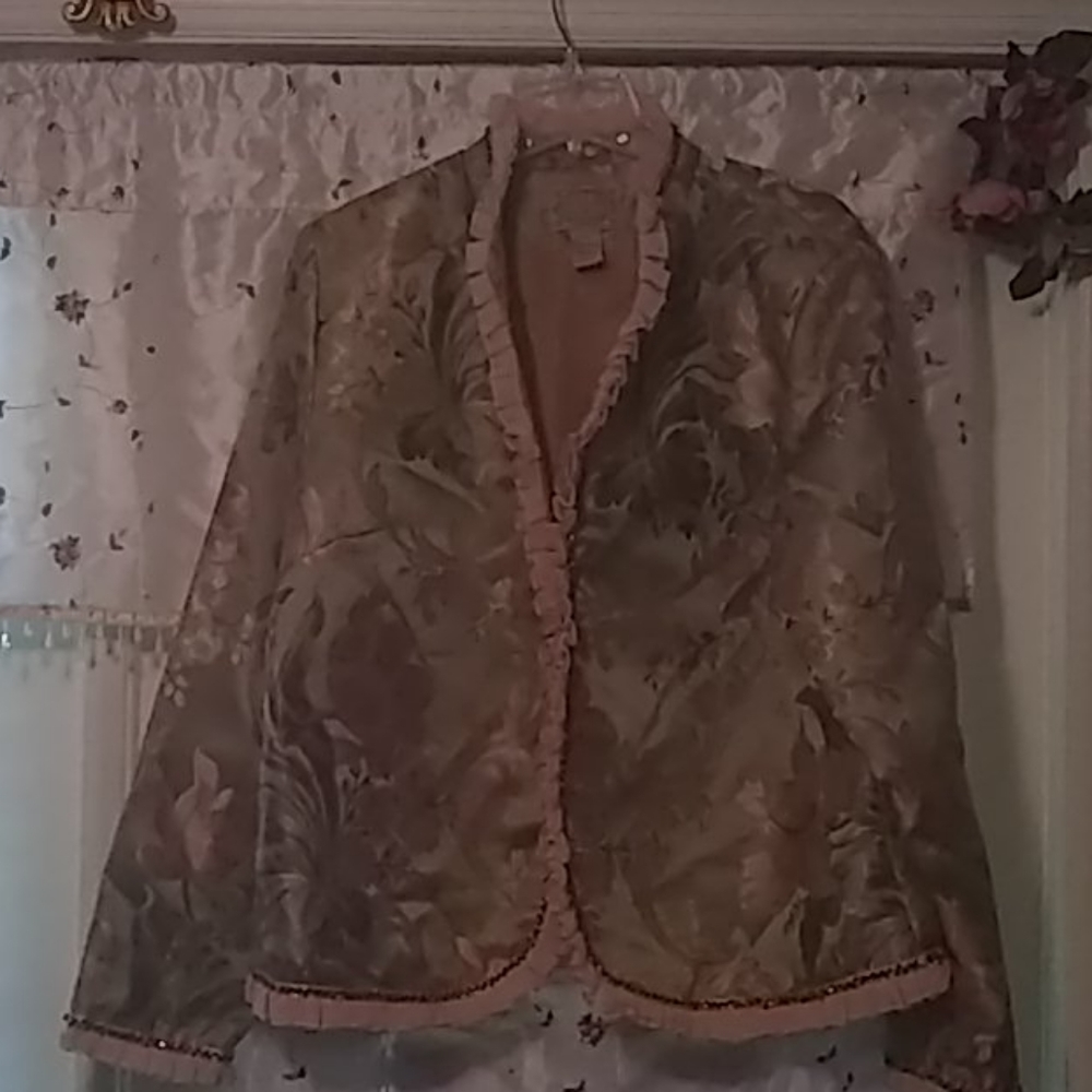 Ladies Tapestry & Sequined Jacket - image 1